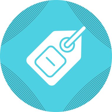 etiket web simgesi vektör illüstrasyonu 