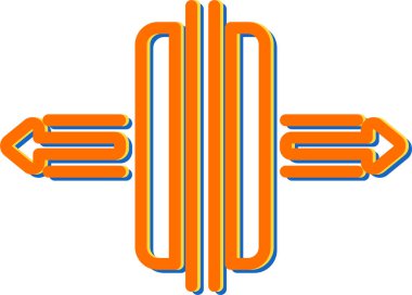 Boşluk. Web simgesi basit illüstrasyon