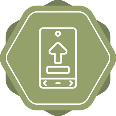 Web simge vektör çizim upload