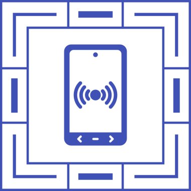 Sıcak nokta simgesi, basit vektör illüstrasyonu