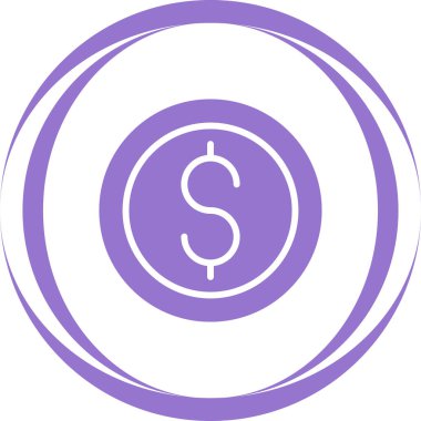 Dolar simgesi vektör illüstrasyonu