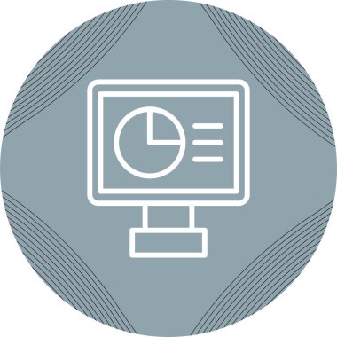 Web simgesi, vektör illüstrasyonu izleniyor