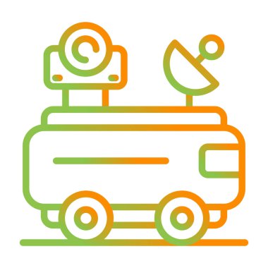 moon rover. Web simgesi basit illüstrasyon