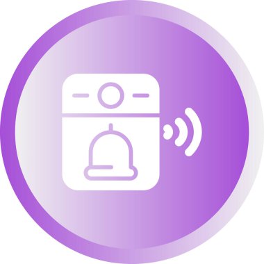 Video Kapı Çanı simgesinin vektör illüstrasyonu