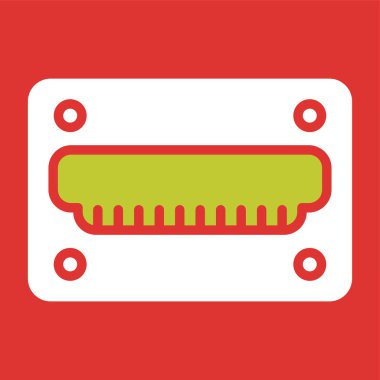 hdmi simgesi, web tasarımı için resimleme