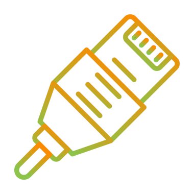 Ethernet Kablo simgesinin vektör illüstrasyonu 