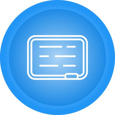 Whiteboard simgesinin vektör illüstrasyonu