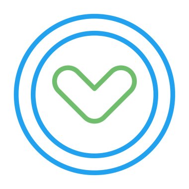 İşaret simgesini işaretle. vektör illüstrasyonu 