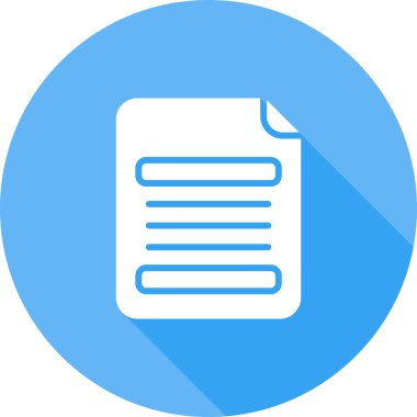 Belge. Web simgesi basit illüstrasyon 