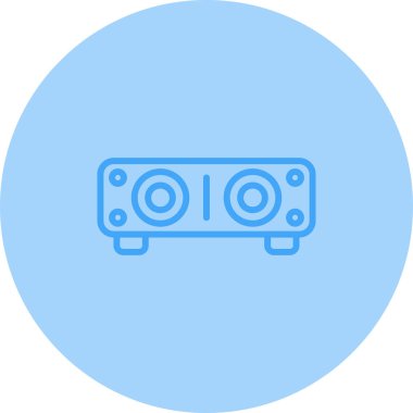 Ses çubuğu simgesi, vektör illüstrasyonu basit tasarım