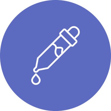 pipette simgesi, web basit illüstrasyon