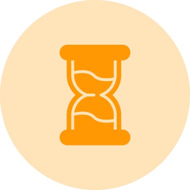 Kum saati. Web simgesi basit illüstrasyon