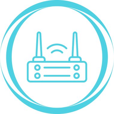 Wi-Fi yönlendirici simgesi, vektör illüstrasyonu