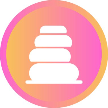 Kayalar simgesi, basit vektör illüstrasyonu