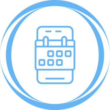 Uygulama simgesi, vektör illüstrasyonu rezervasyon