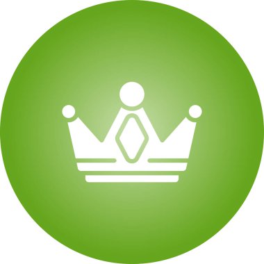 Taç simgesi, ağ basit illüstrasyon