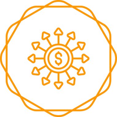  Bütçeleme ve Öngörü web simgesi basit illüstrasyon