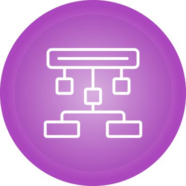 hiyerarşi. Web simgesi basit illüstrasyon 