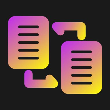 Belge Dağıtım web simgesi vektör illüstrasyonu