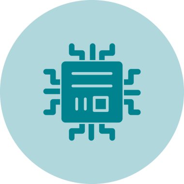 Mikroçip vektör resimleme tasarımı