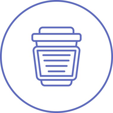 kahve fincanı simgesi web basit illüstrasyon