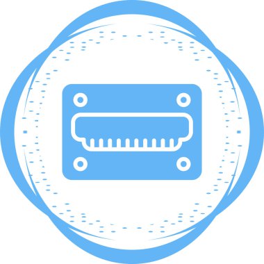 hdmi simgesi, web tasarımı için resimleme