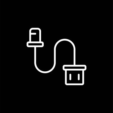 Cable Ferrule simgesinin vektör illüstrasyonu