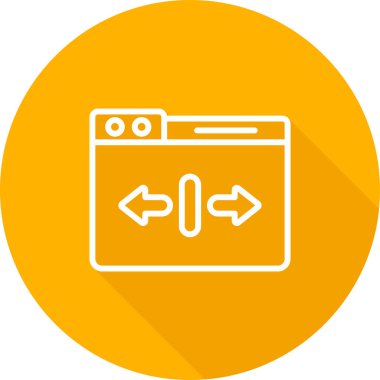 Uygulamalar ve web siteleri için ölçeklenebilirlik veya ölçeklenebilir sistem çizgisi resim vektörü simgesi