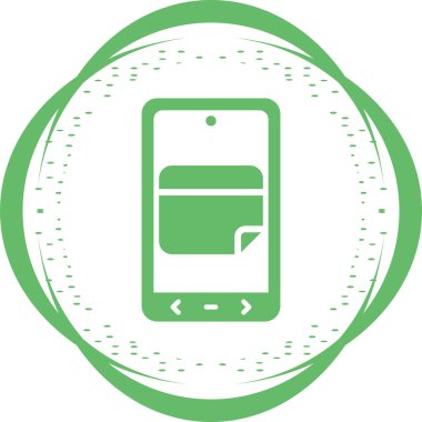 Akıllı telefon simgesindeki not düğmesi beyaz arkaplanda izole edildi 