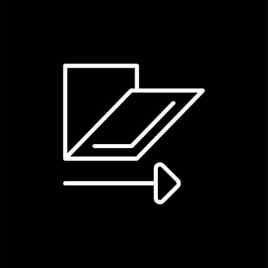 Makas kesme aracı simgesi, vektör illüstrasyonu