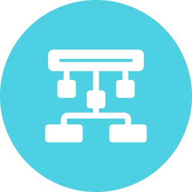 hiyerarşi. Web simgesi basit illüstrasyon 