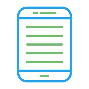 Akıllı telefon. Web simgesi basit illüstrasyon 