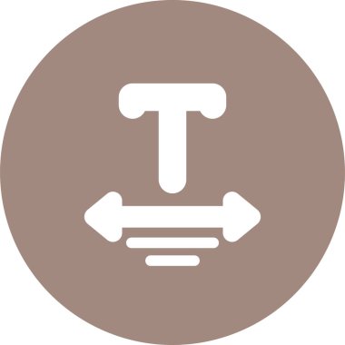 Metin simgesinin vektör illüstrasyonu