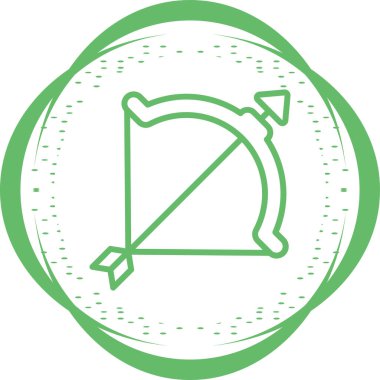 Yay ve ok simge vektör çizim 