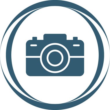 fotoğraf makinesi simgesi, vektör illüstrasyonu 