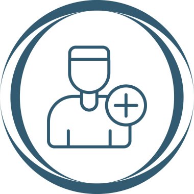 kullanıcı ekleme simgesi vektör illüstrasyonu 