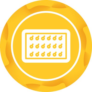 Pin web simgesi ile sancak tarafı, basit vektör illüstrasyonu