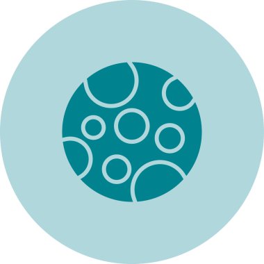 Ay ağ simgesinin vektör illüstrasyonu