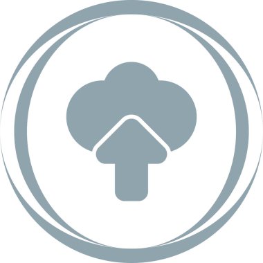 Bulut hesaplama simgesi vektör illüstrasyonu           