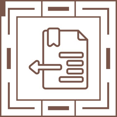 Girinti web simgesi, vektör illüstrasyonu 