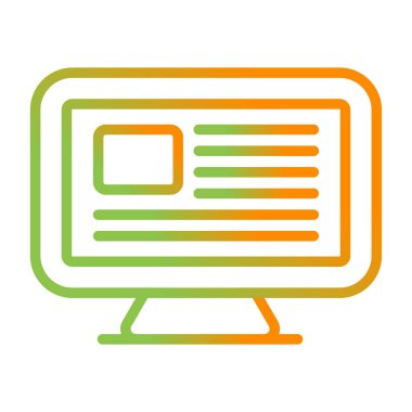 Bilgisayar web simge vektör çizim