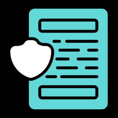 belge web simgesi, vektör illüstrasyonu