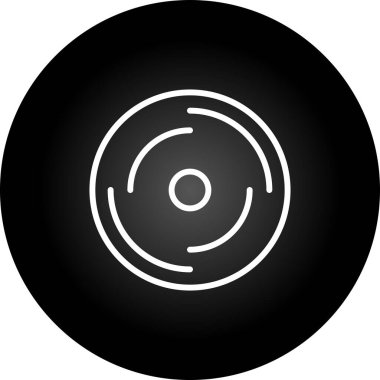 Disk modern simgesinin vektör illüstrasyonu