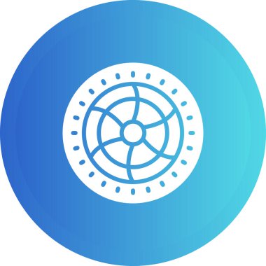 Soğutma hayran simgesi, vektör illüstrasyonu