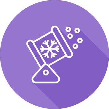 Kar Makinesi ikon vektör çizimi 