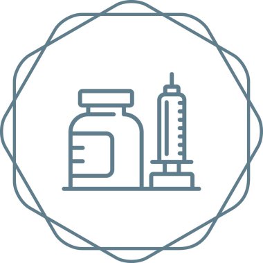 - Uyuşturucu. Web simgesi basit illüstrasyon