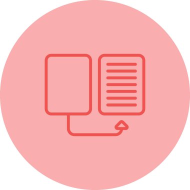 Veri Taşıma Vektörü Tasarım İllüstrasyonu. Beyaz Arkaplanda Web ve Mobil Uygulama Sembolü 