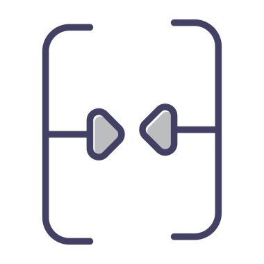 beyaz arkaplanda izole edilmiş simge vektörünü birleştir