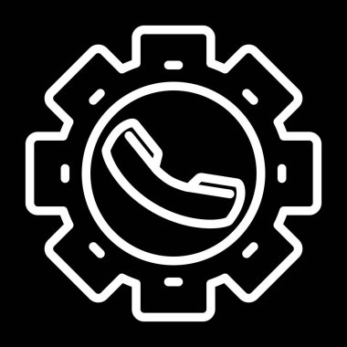 dişli web simge vektör çizim 