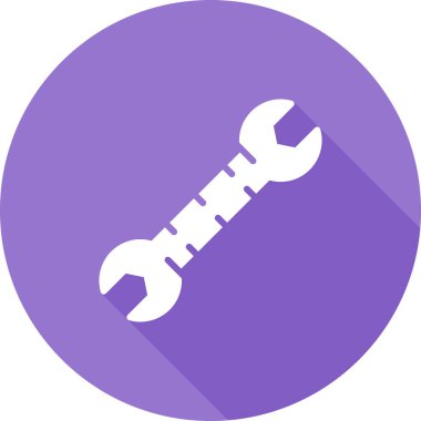 İngiliz anahtarı. Web simgesi basit illüstrasyon